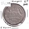 Image 1 : 1908KB Hungary 5 Korona Extra Fine (scratched).