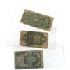 Image 2 : 2x 10-cent & 25-cent United States Fractional Currency Notes (Impaired). 3pcs