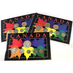 1967 & 1998 Canada Year Sets in colorful display cards. You will receive 1x 1967 & 2x 1998 Year Set