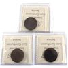 Image 2 : Group Lot 3x 1-cent ICCS Certified. Lot includes: 1900H AU-55, 1901 MS-60 cleaned, 1902 MS-60 Brown.