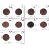 Image 1 : Group Lot 10x Canada Large 1-cent. Lot includes: 1902, 1903, 1904, 1905, 1906, 1907, 1907H, 1908, 19