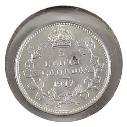 5-cent Silver 1917 UNC+ (MS-62) light scratch on obverse.