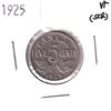 Image 1 : 5-cent 1925 VF-20 (lightly scratched on obverse) *Key Date*