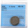 Image 1 : 5-cent 1925 CCCS Certified VG-10 (cleaned)