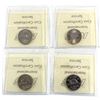 Image 2 : Group Lot 4x 5-cent ICCS Certified MS-65. Lot includes: 1990, 1991, 1992, & 1993. 4pcs
