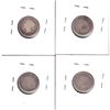 Image 2 : Group Lot 4x Victorian Silver 10-cent. Lot includes: 1871, 1874H, 1880H Obv.2, 1882H. All coins are 