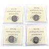 Image 2 : Group Lot 4x 5-cent ICCS Certified All MS-66! Lot includes 2015, 2016, 2017 150th, 2017 Bluenose. 4p