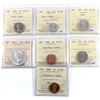 Image 1 : Group Lot of 7x ICCS Certified Proof-Like coins. 1963-1965. 7pcs