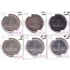 Image 1 : Group Lot 6x 1939 Parliament Commemorative Silver $1, coins range from Fine to EF-AU. Coins may be l