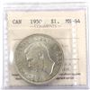 Image 1 : $1 1950 ICCS Certified MS-64.
