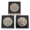 Image 2 : Set of 3x 1968 Nickel Dollar Varieties. Lot includes a Regular Island, No Island and An Extra Water