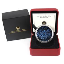 2007 Canada $20 Plasma International Polar Year Sterling Silver Coin.