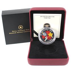 2013 Canada $20 Holiday Candy Cane Glass Fine Silver Coin (TAX Exempt).