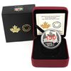 Image 1 : 2017 Canada Red Enameled Special Edition Proof Silver Dollar - Our Home & Native Land (TAX Exempt).