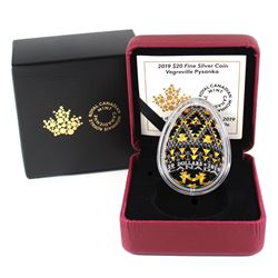 2019 Canada $20 Vegreville Pysanka Fine Silver Coin (TAX Exempt).