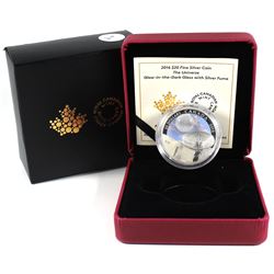 2016 Canada $20 The Universe Glow-In-The-Dark Glass with Fume (capsule is broken & coin has light to