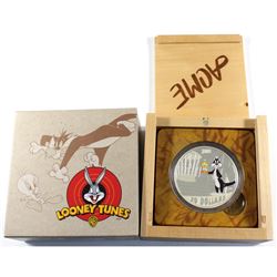 2015 Canada $30 Looney Tunes - Birds Anonymous 2oz. Fine Silver Coin (lightly toned). TAX Exempt