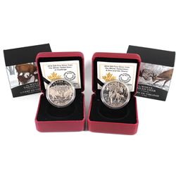2014 Canada $20 The White-Tailed Deer Fine Silver Coins - A Doe and Her Fawns & A Challenge (coins a