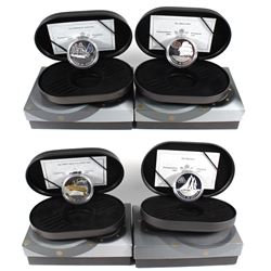 2000-2003 Canada $20 Transportation Ship Series Sterling Silver Coins - 2000 Bluenose, 2001 Marco Po