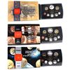 Image 1 : 2000, 2001 & 2002 Canada Proof Double Dollar Sets (some coins are toned & 2001 sleeve has come unglu