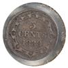 Image 1 : Newfoundland, 1888 5-cent Obv. 3 in VG-F condition (scratch on obverse)