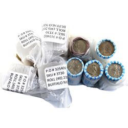 9x USA Commemorative 5-cent Buffalo Rolls., All in original Mint Wrapping. 9 Rolls