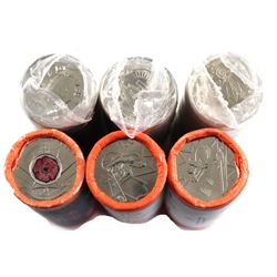 Lot of 6x Commemorative 25-cent Rolls. Lot includes: 1999 December, 2000 Community & Achievement, 20