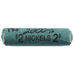 Roll of 2000-S USA Proof 5-cent removed from Mint sets. (40 coins total)