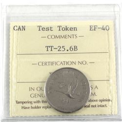 1965 RCM 25-cent Test Token, TT-25.6B. ICCS Certified EF-40 *scarce*