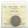 Image 1 : 1965 RCM 25-cent Test Token, TT-25.6B. ICCS Certified EF-40 *scarce*