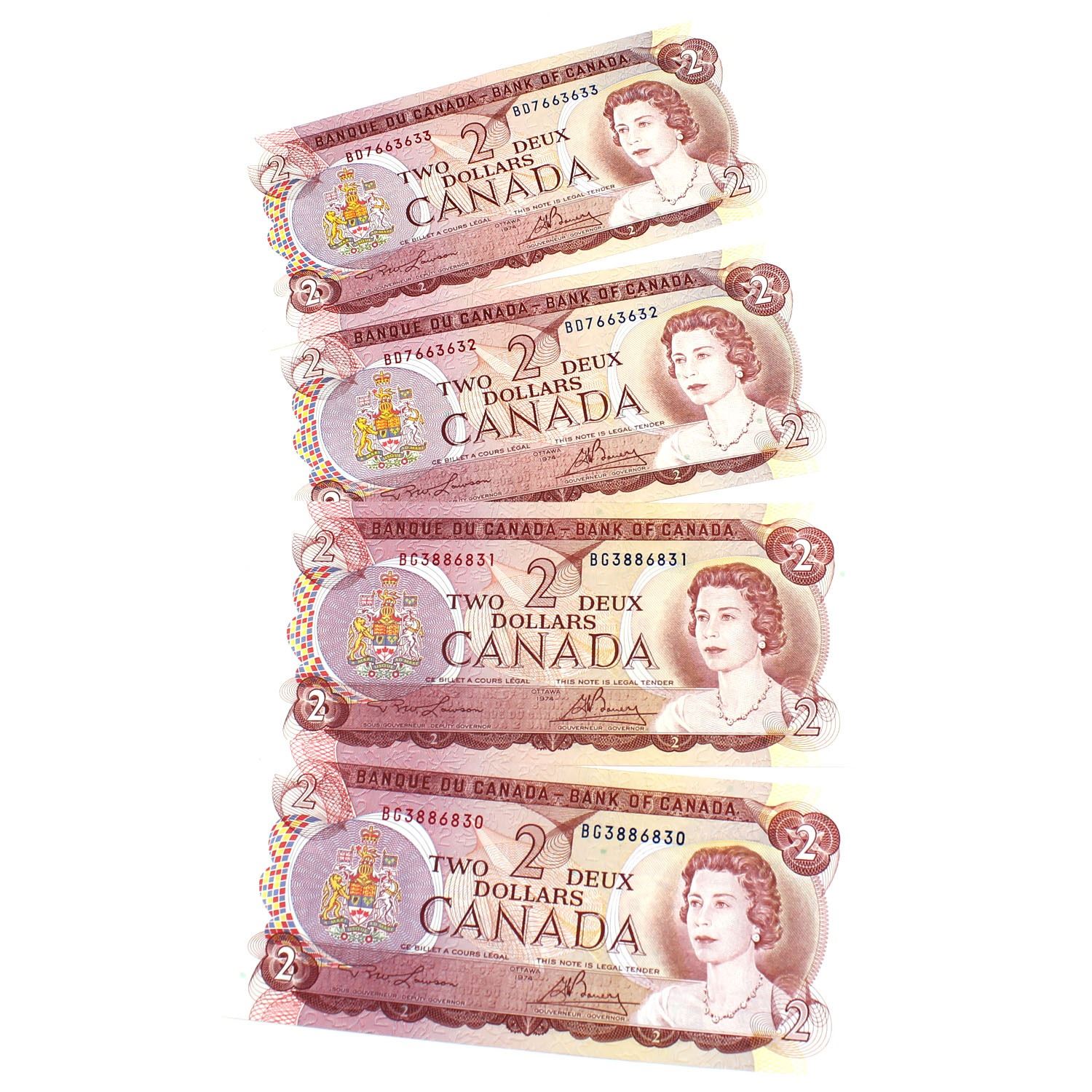 Estate Lot of 46x Canadian Banknotes ($77 Face). Lot includes many ...