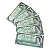 Image 9 : Estate Lot of 46x Canadian Banknotes ($77 Face). Lot includes many Consecutive notes. 1954-1986 issu