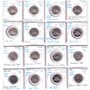 Image 1 : Estate Lot of 16x Canadian 5-cent from a collector who looked for errors and die enomolies like die 