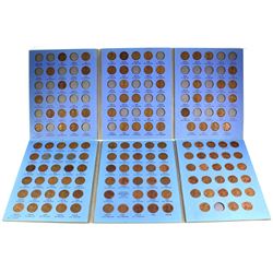 Estate Lot of USA Lincoln Head Cents. Coins are housed in old Blue Whitman folders. 1909-1940 (46 co
