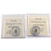 Image 2 : Pair of 2004 Silver Golden Poppy 25-cent ICCS Certified PF-67 Ultra Heavy Cameo. 2pcs