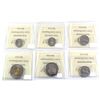 Image 2 : 6x ICCS Certified Coins: 2006 Churchill $2 MS-64, 2007 50c MS-64, 2014 10c MS-65, 2016 5c MS-62, 201