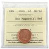 Image 1 : 2010 Non-Magnetic 1-cent ICCS Certified MS-67 Red