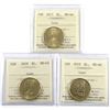 Image 1 : 2017 MS-66, 2018 MS-65 & 2019 MS-66 ALL ICCS Certified coins. 3pcs