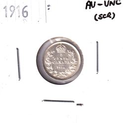 1916 Canada Silver 5-cent AU-UNC (scratched)