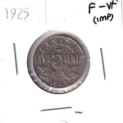 1925 Canada 5-cent F-VF (Impaired)
