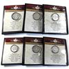 Image 1 : Collection of First Commemorative Mint Canada Silver dollars: 1935 Canada Silver dollar, 1939, 1949,