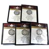 Image 1 : Estate Lot of First Commemorative Mint Canada Silver Dollar: 1971 Silver Dollar, 1973 Silver Dollar,