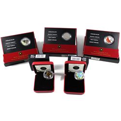 2004-2006 Canada 50-cent Sterling Silver Butterfly Coins: 2004 Tiger Swallowtail, 2004 Clouded Sulph