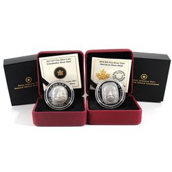 2013 $25 Grandmother Moon Mask & 2014 $25 Matriarch Moon Mask Fine Silver Coins (TAX Exempt) - toned