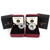 Image 1 : 2013 $10 Maple Leaf & 2013 $3 Maple Leaf impression Fine Silver Coins. 2013 Maple Leaf (lightly tone