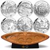 Image 1 : 2015 $10 Canoe Across Canada 6-Coin Set & Canoe Shaped Box (TAX Exempt).