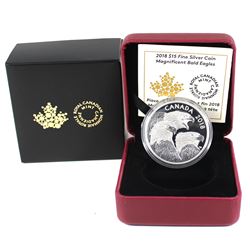 2018 Canada $15 Magnificent Bald eagles Fine Silver Coins (Tax Exempt)
