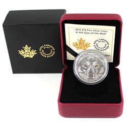 2017 Canada $15 In The Eyes of the Wolf Fine Silver (TAX Exempt)