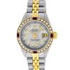 Image 2 : Rolex Ladies Two Tone Grey Diamond & Sapphire 26MM Datejust Wristwatch
