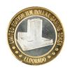 Image 2 : .999 Fine Silver Eldorado Reno, Nevada $10 Limited Edition Gaming Token